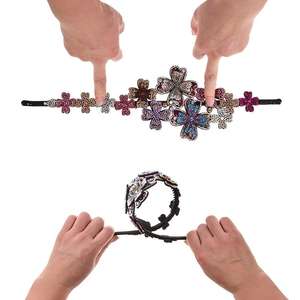 ที่คาด<span class=keywords><strong>ผม</strong></span>ประดับดอกไม้สไตล์เกาหลี ประดับคริสตัล กว้าง ไม่ลื่น ไม่หลุดง่าย อุปกรณ์เสริม<span class=keywords><strong>ผม</strong></span>สุดฮิต ปี 2026 - Product Image 4