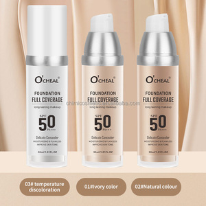 Cross-Border Supply O'CHEAL Hot-Selling Thermo-Changing Creme Foundation-Cobre Faw Waterproof <span class=keywords><strong>Oil</strong></span> Controle Brightening - Product Image 1