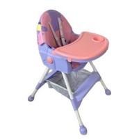 Chaise haute pour bébé en plastique multifonctionnelle, portable, pliable, réglable en hauteur, avec roulettes universelles pour nourrissons et tout-petits