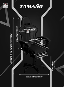 Reclinabile 150KG in pelle sintetica eco-friendly Silla Gamer Black Pro Hell castello sedia reclinabile da gioco con cuscino lombare - Product Image 6