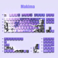 Anime Keycaps Custom Factory Cute Art Themed PBT Keycaps Low MOQ Cherry 129 Keys Mechanical Keyboard Keycaps