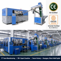 Machine de soufflage de bouteilles 6 cavités entièrement servo 10000 BPH 0,7L PET petite bouteille haute vitesse automatique pour usine d'eau minérale et de boissons