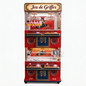 Mini-machine à grue pour 4 joueurs avec accepteur <span class=keywords><strong>de</strong></span> pièces et lecteur <span class=keywords><strong>de</strong></span> <span class=keywords><strong>cartes</strong></span>, jeu d'arcade personnalisé, son réaliste, lumières clignotantes, version anglaise - Product Image 3