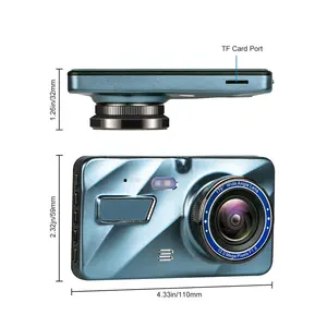عكس الكاميرا مسجل قيادة كامل HD كاميرا في مرآة السيّارة محرك مسجل Dashcam صندوق أسود للسيارة