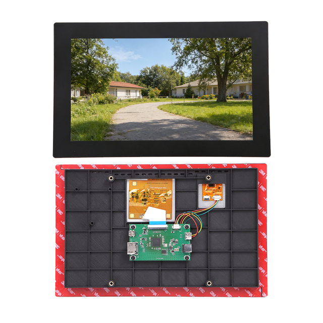 10.1 Inch 1024x600 IPS TFT LCD Display Module Open Frame High Brightness 800 Nits Compatible with the Raspberry Pi Board