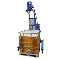 Agitateur de pompe hydraulique à levage haute rigidité pour cuve IBC de 1000 L, support de disperser en acier au carbone 3KW