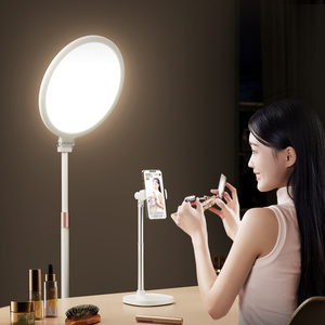 Campioni Gratuiti: Lampada LED K8 2-in-1 per <span class=keywords><strong>Live</strong></span> Streaming, Luce di Riempimento Dimmerabile con Supporto da Terra e Base da Tavolo per Studio - Product Image 2