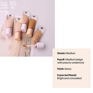 <span class=keywords><strong>Corrector</strong></span> líquido facial hidratante de cobertura media a completa de etiqueta privada para ojeras debajo de los <span class=keywords><strong>ojos</strong></span> - Product Image 4