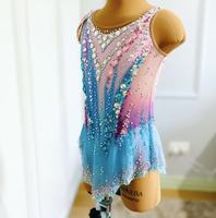Robe de gymnastique personnalisable pour filles Costumes de danse de ballet rythmique violet Design une pièce pour salle de bal pour enfants