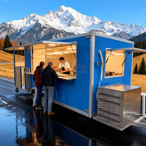 Camion de restauration rapide commercial personnalisable, vélo, hot-dog, poulet rôti, shawarma, barbecue, remorque alimentaire de luxe avec salles de bain - Product Image 4