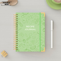 Carnet de recettes personnalisé avec logo imprimé, spirale A5, organisateur personnel