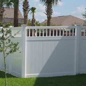 Privace PVC White Privacy Fence <strong>Gate</strong> 6 Feet <strong>Tall</strong> Eco-Friendly UV Proof Nature Inspired 3D Modeling Ready for Yard <strong>Garden</strong> - Product Image 6