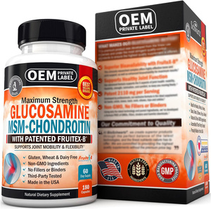 กลูโคซามีน MSM-Chondroitin แคปซูลพร้อมผลิตภัณฑ์เสริมสนับสนุน Fruitex-B ที่ได้รับการจดสิทธิบัตรสําหรับมือหลังเข่าข้อต่อสุขภาพผู้ชายผู้หญิง - Product Image 4
