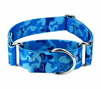 Oferta Especial: Collar Martingale Personalizado de Nylon Sólido para Perro, Ajustable, Acolchado, Duradero, de 1.5 Pulgadas, para Entrenamiento de Mascotas