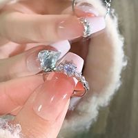 Groothandel Paar Ringensets Geometrisch Liefde Verweven Legering Gegalvaniseerd Trouwringen Valentijnsdag Cadeau Unisex