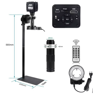 YIZHAN 48MP 4K UHD 카메라 전자 현미경 USB-C 150X 렌즈 고정 베이스 듀얼 헤드 라이트 - Product Image 6