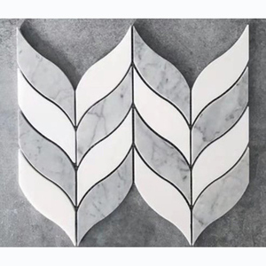 Leaf Marble <strong>Mosaic</strong>,Marble Leaf <strong>Mosaic</strong> Tile,Marble Leaf Shape <strong>Mosaic</strong> Tile Backsplash - Product Image 3