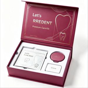 FX Custom Dental Aligner Packaging <b>Box</b> Rigid <b>Paper</b> Magnetic Gift <b>Box</b> Foldable Clear Teeth Whitening Tray <b>Box</b> OEM Logo - Product Image 3