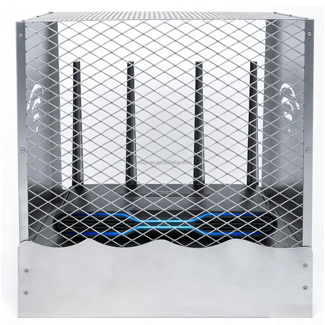 Wi-Fi Router Mesh Cover Honeycomb-shaped Design Natural Ventilation for Cooling Reduce External Electromagnetic Interference