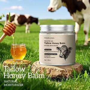 Crema Hidratante de Sebo de Abeja de Alta Calidad OEM ODM, Hidratante Orgánico para Cuerpo y Rostro para Piel Seca, Bálsamo 100% de Cera de Abeja Cruda, Crema de Sebo de Res - Product Image 3