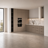 Îlot de cuisine et salle à manger intégrés de luxe moderne, mobilier sur mesure pour toute la maison, idéal pour la rénovation résidentielle et les projets immobiliers