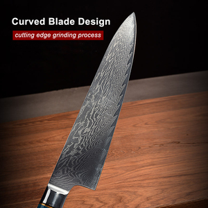 <span class=keywords><strong>Ensemble</strong></span> De 7 couteaux De Chef <span class=keywords><strong>Cuisinart</strong></span>, couperet De luxe, manche en résine Vg10, <span class=keywords><strong>ensemble</strong></span> De couteaux De cuisine en acier damas - Product Image 4