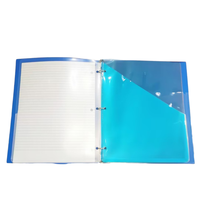 Protector de Papel de Alta Calidad, Carpeta de Plástico Transparente con 3 Anillas y Dos Bolsillos para Documentos