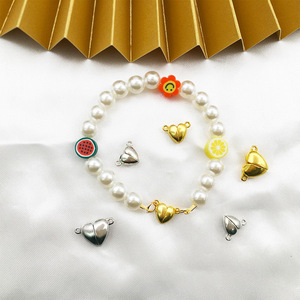 Fermoirs magnétiques <span class=keywords><strong>pour</strong></span> <span class=keywords><strong>bracelet</strong></span> en alliage métallique avec strass cristal boule ronde style mixte crochet <span class=keywords><strong>pour</strong></span> bijoux connecteur <span class=keywords><strong>fermeture</strong></span> - Product Image 6