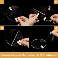 Disques en acrylique transparent personnalisés sans MOQ, épaisseur 1-10 mm, impression UV, plaque vierge en plastique transparent pour affichage
