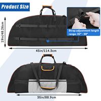 Échantillon Gratuit - Sac de Transport Étanche pour Arc Recurve Démontable avec Cadre Externe en Microfibre, Facile à Transporter, pour Tir à l'Arc en Extérieur
