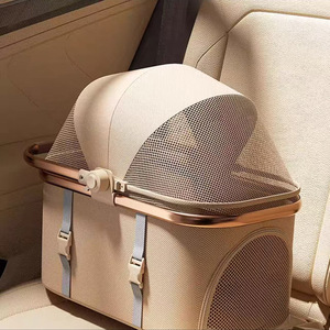 Cochecito para Mascotas, Gatos y Perros Pequeños, Transportín para Exteriores con Cubierta <span class=keywords><strong>de</strong></span> Malla, Carrito Plegable Desmontable, Carritos para Mascotas, Cochecito para Perros - Product Image 4
