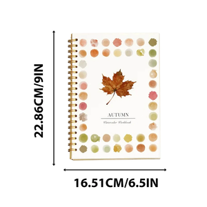 Cahier de papier <span class=keywords><strong>aquarelle</strong></span> pour débutants sur le thème de l'automne, scènes de nature faciles, cadeau pour adultes et adolescents - Product Image 3