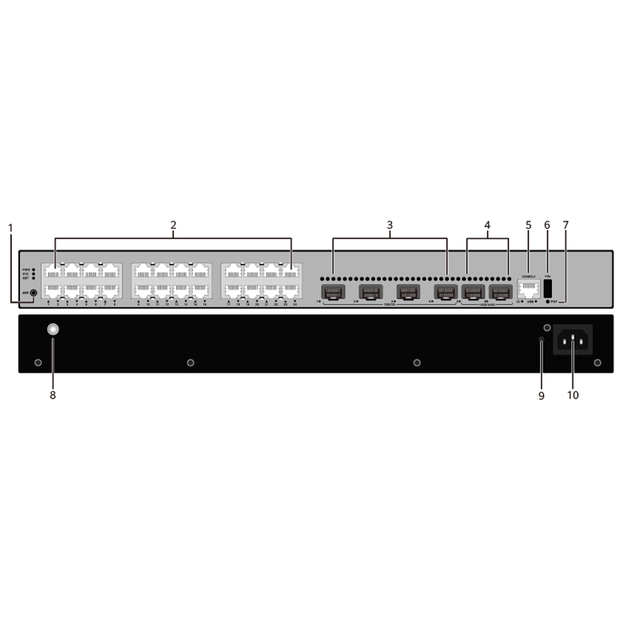 CloudEngine S5735-L24T4XE-A-V2 98012011 L3 Network Switch 24x GE 4x 10GE SFP+ Built-in AC iStack SVF Client ZTP Telemetry