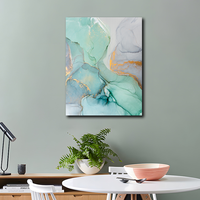 Vente en gros Art mural abstrait en marbre Peinture décorative nordique pour la décoration intérieure