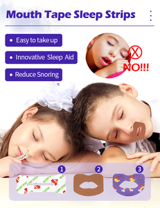 New Healthcare Products Snore Reducing <b>Strips</b> Kid's Night Sleep Patch Improve Sleep Quality Mouth Tape - Product Image 3