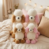 Peluche Caniche Mignonne et Moelleuse, Jouet en Peluche Chien Teddy Doux pour la Vente en Gros aux Détaillants et au Marché de la Revente