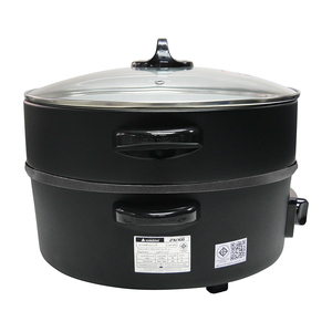 HANABISHI กระทะไฟฟ้าอเนกประสงค์และหม้อนึ่งฝาแก้ว 1000W ความจุ 2.5 ลิตรสำหรับตั้งแคมป์กลางแจ้งปิกนิกใช้ในครัวเรือน HTP-360S - Product Image 3