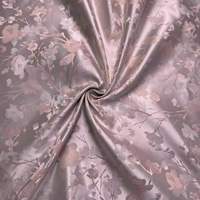 Tissu Jacquard 100% Polyester de Haute Qualité, Motif Floral Délicat, Matière Soyeuse pour Abaya, Robe Longue, Rideaux, Literie