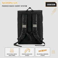 Sac à dos isotherme réfléchissant pour livraison de repas, sac de messagerie thermique imperméable avec logo personnalisé pour livreur à emporter
