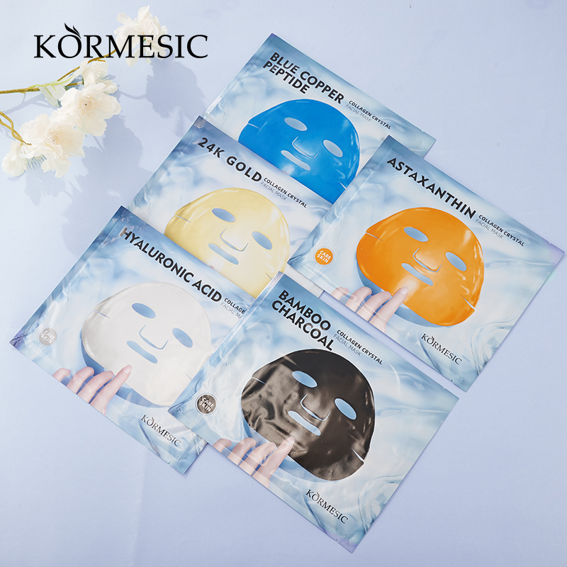 Private Label KORMESIC 60g Crystal Mask Series, Astaxanthin Collagen Hyaluronic Acid 24K Gold Face Care Beauty Facial Mask