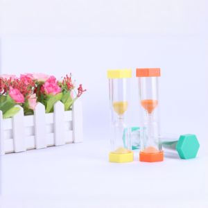 Minuteur en forme de sablier hexagonal Art Déco fait main 1/3/5/10/15 minutes pour la décoration de la maison, du bureau, souvenir d'anniversaire et de Noël - Product Image 1