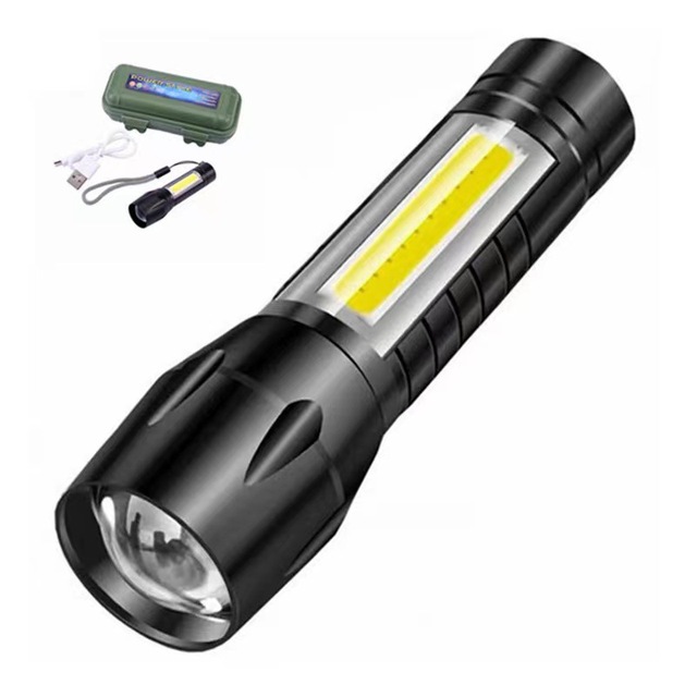 High Brightness Mini LED Ultra Bright Small Flashlight Rechargeable Work Light Home Outdoor Portable Long Battery Life