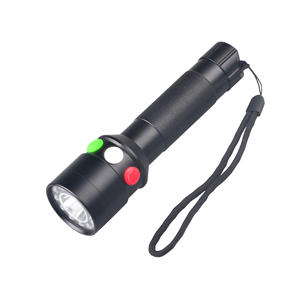 Lampe torche LED rechargeable à 3 couleurs changeantes, dôme de signalisation routière, rouge, blanc, vert, torche de signalisation ferroviaire, 1000 lm - Product Image 1