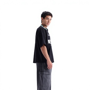 Camiseta de Manga Corta para Hombre ELYSIAN INDUSTRIES, Color Azul Marino, Tejido de Punto, Diseño Casual Transpirable, Corte Regular, Algodón - Product Image 3
