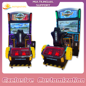 Machine <span class=keywords><strong>de</strong></span> jeu d'arcade <span class=keywords><strong>de</strong></span> course ultra-rapide 55 pouces, écran 4K UHD, <span class=keywords><strong>volant</strong></span> à retour <span class=keywords><strong>de</strong></span> force, siège à mouvement, directement <span class=keywords><strong>de</strong></span> l'usine - Product Image 3