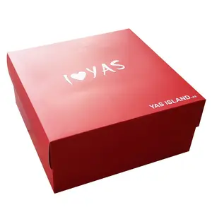 Матовая печать на день Святого Валентина пустая корзина бумажная упаковочная коробка с крышкой красные подарочные коробки с крышками