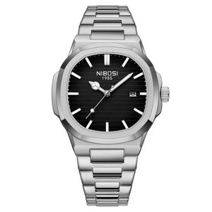 Nibosi 2632 New Fashion Brand <b>Mens</b> <b>Watches</b> Quartz Movement Luxury Stainless Steel Calendar <b>Waterproof</b> Sport Wrist <b>Watch</b> for <b>Men</b> - Product Image 2