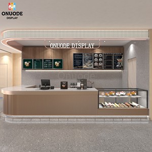 Custom <strong>Modern</strong> Fast <strong>Food</strong> <strong>Counter</strong> &amp; Coffee Kiosk | LED <strong>Display</strong> for Shopping Mall Retail | Turnkey Store Solutions - Product Image 6