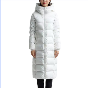 AQTQ Chaqueta acolchada con capucha hasta el tobillo para mujer Abrigo acolchado largo de lujo para invierno - Product Image 6