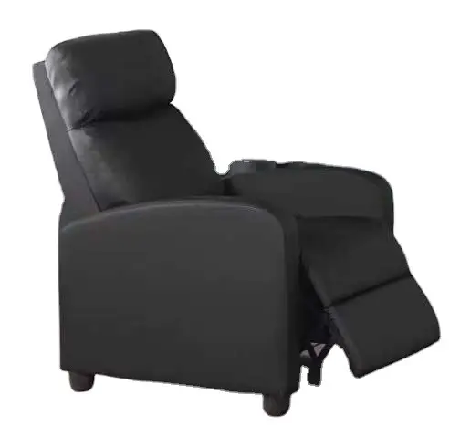 Electronic single recliner message sofa with reclining backrest
